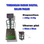 Timbangan Duduk Digital DAIJIN Kapasitas 150kg Plat 40x50cm