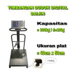 Timbangan Duduk Digital DAIJIN Kapasitas 300kg x 100g PAGAR + RODA