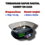 Timbangan Dapur Digital Camry Ek - 2160H Kapasitas 5kg x 1g