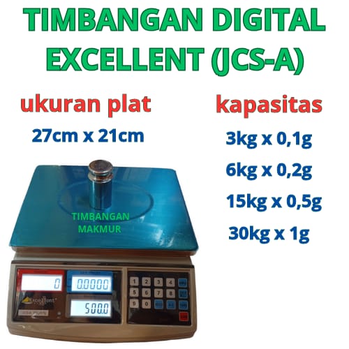 exc jcs a 15kg Timbangan Digital Counting Excellent JCS-A Series - Image 1
