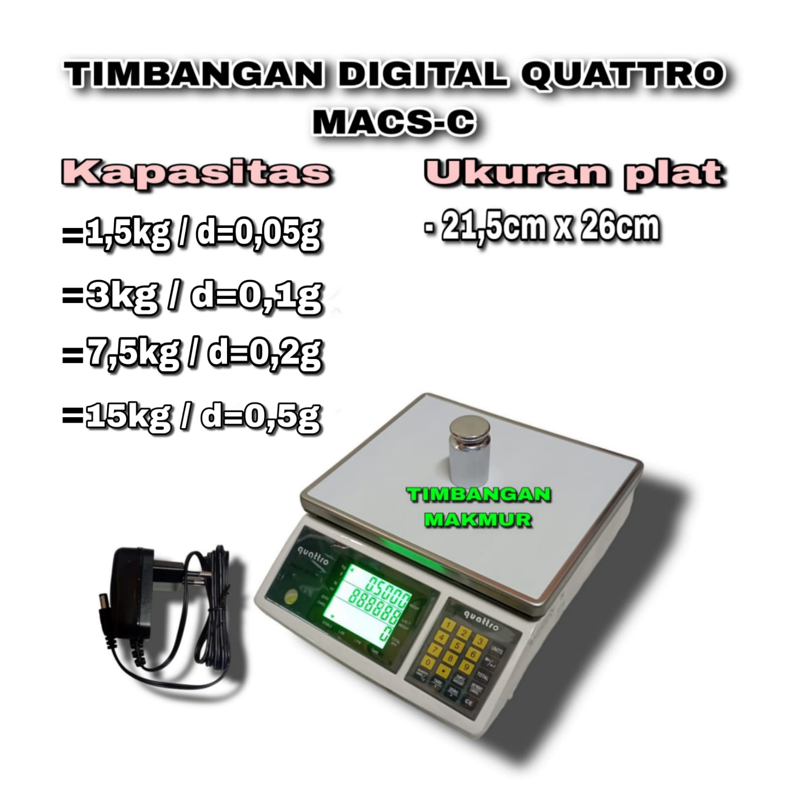 macs c seri Timbangan Digital Counting Quattro MACS-C Series - Image 1