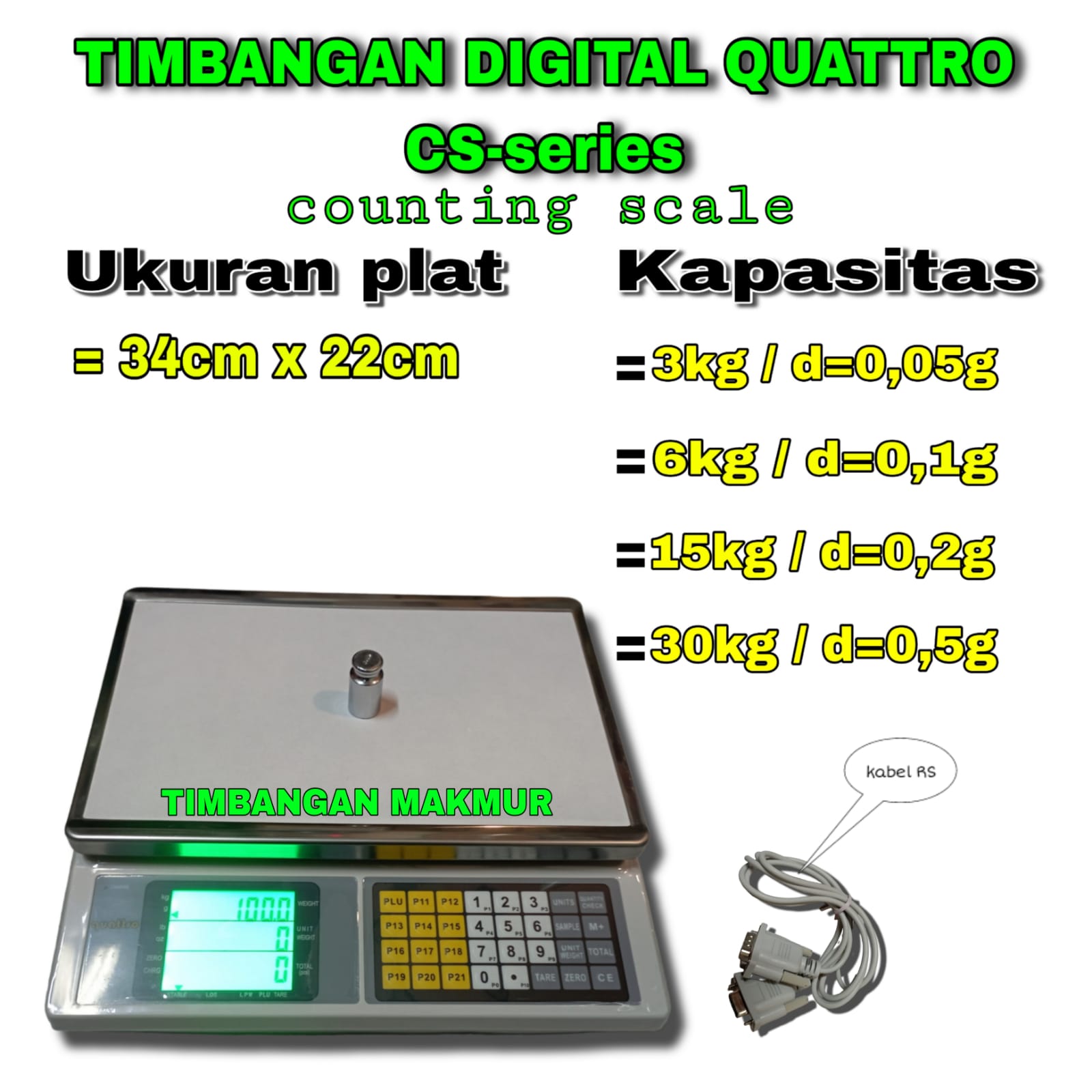 quattro cs seri Timbangan Digital Counting Quattro CS Series - Image 1