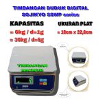 Timbangan Meja Digital Waterproof Class IP68 Stainless Sojikyo SSWP