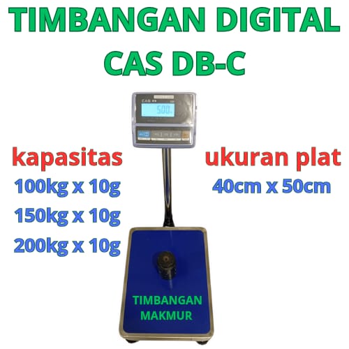 cas dbc 4050 Timbangan Duduk Digital Platform CAS DB-C Plat 40 x 50cm - Image 1