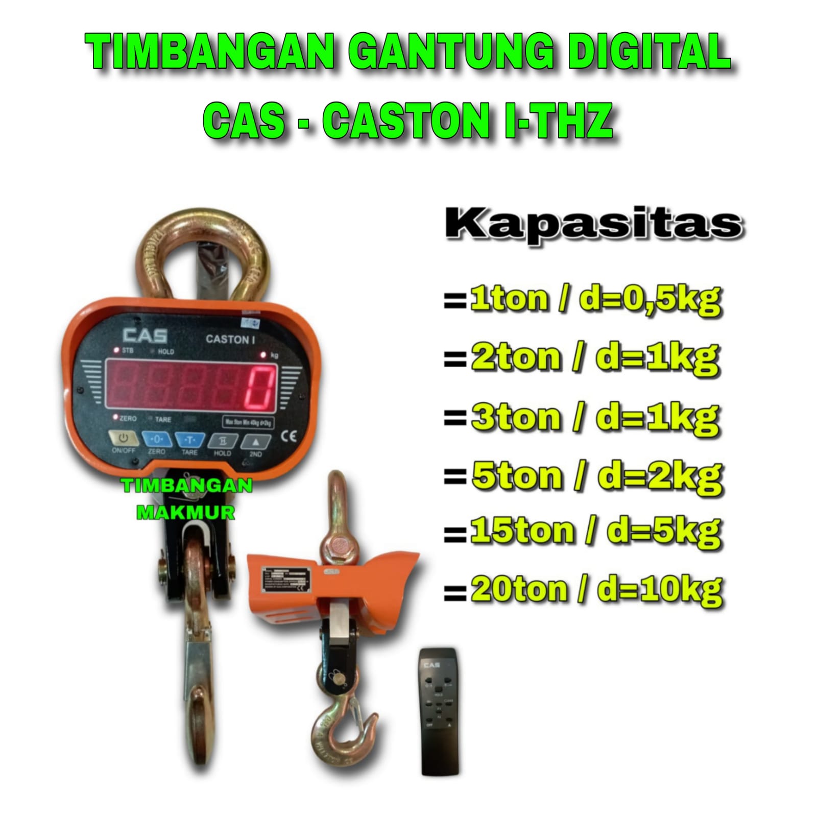 THZ Timbangan Gantung Digital CASTON CAS THZ / Crane Scale CAS THZ - Image 1